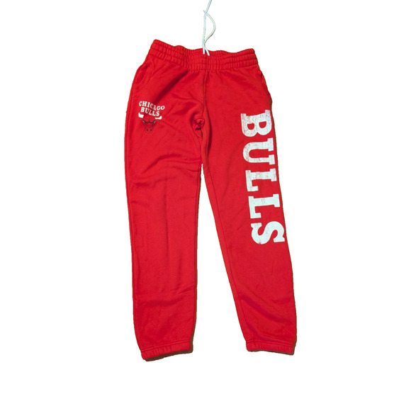 NEW Ultra Game NBA Chicago Bulls Sweatpants Joggers Red NWT MEDIUM - Picture 1 of 6
